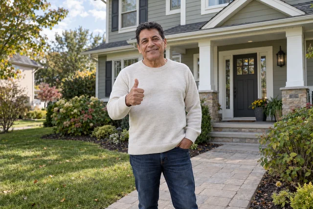 Person giving a thumbs up