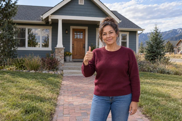 Person giving a thumbs up